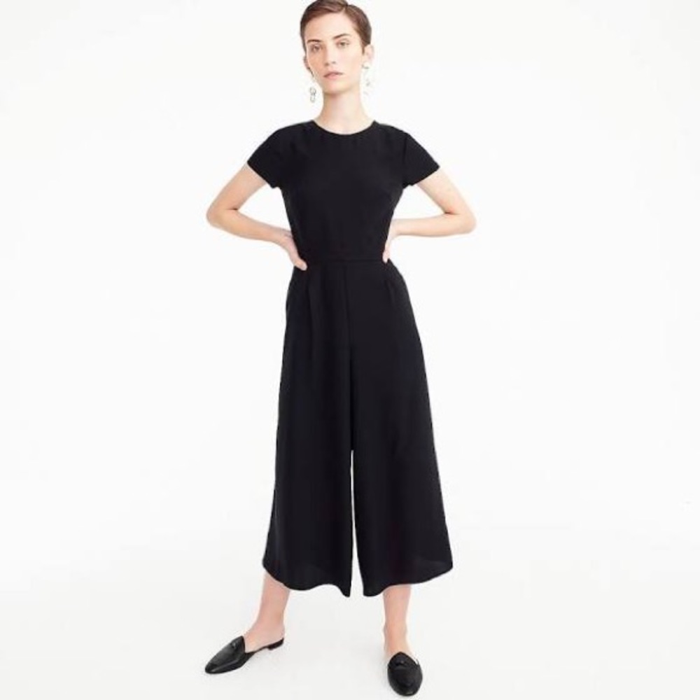 J Crew Drapey Wrap Back Jumpsuit Size 8 Tall